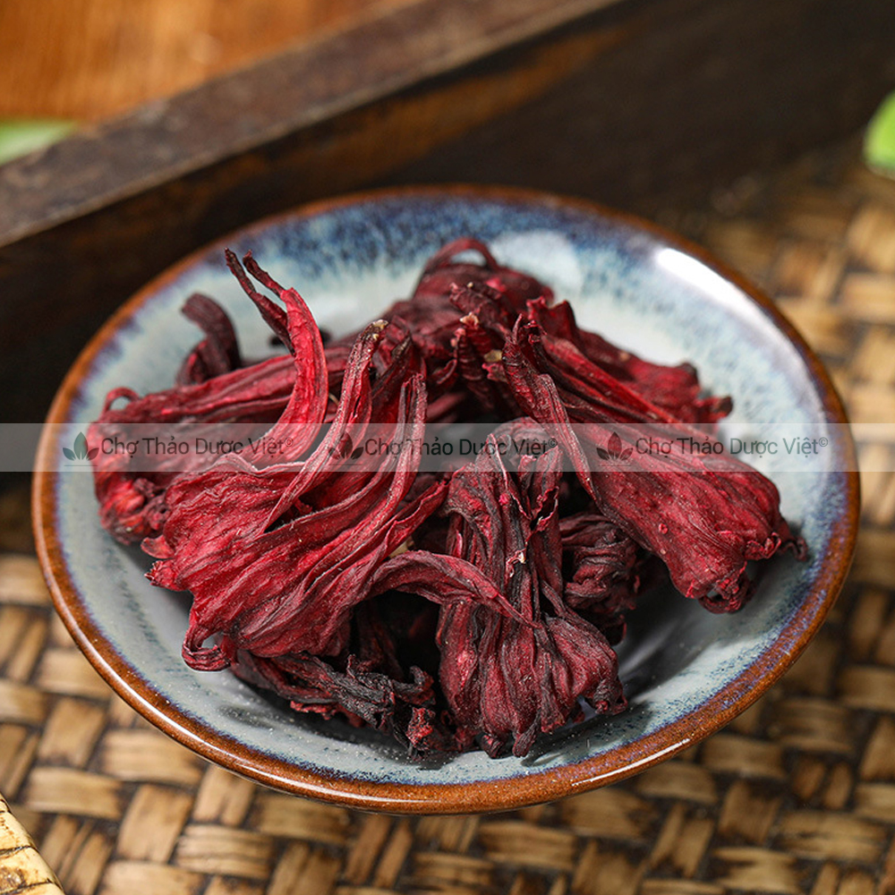 Hoa atiso đỏ 500g, hoa bụp giấm, hibiscucs, nguyên liệu pha trà, làm siro, giúp giải nhiệt, mát gan