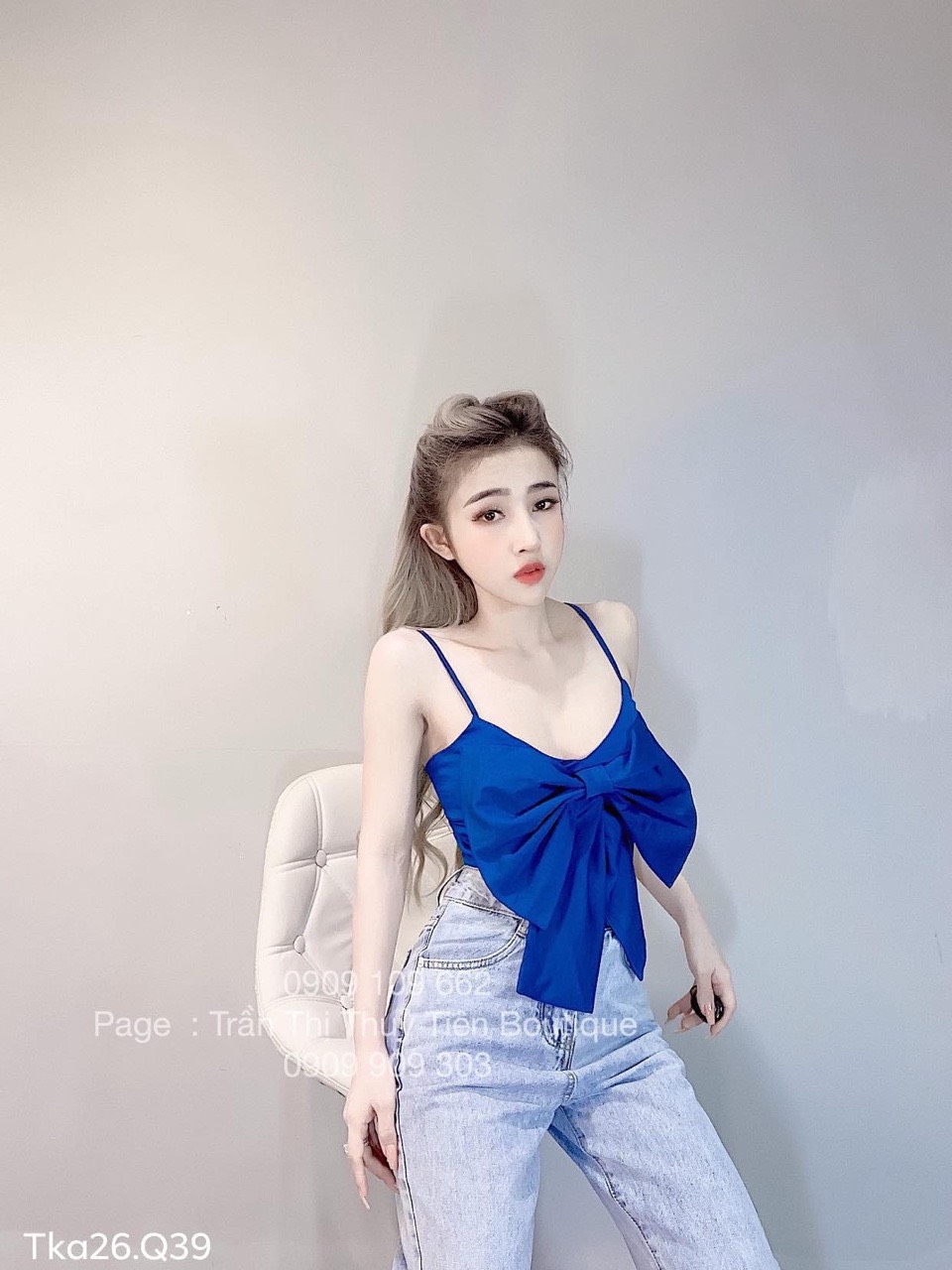 [HCM]ÁO 2 DÂY THẮT NƠ TRƯỚC DỄ THƯƠNG