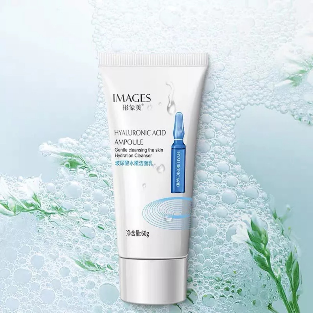 Sữa rửa mặt cáp nước dưỡng trắng Hyaluronic Acid Image 60g