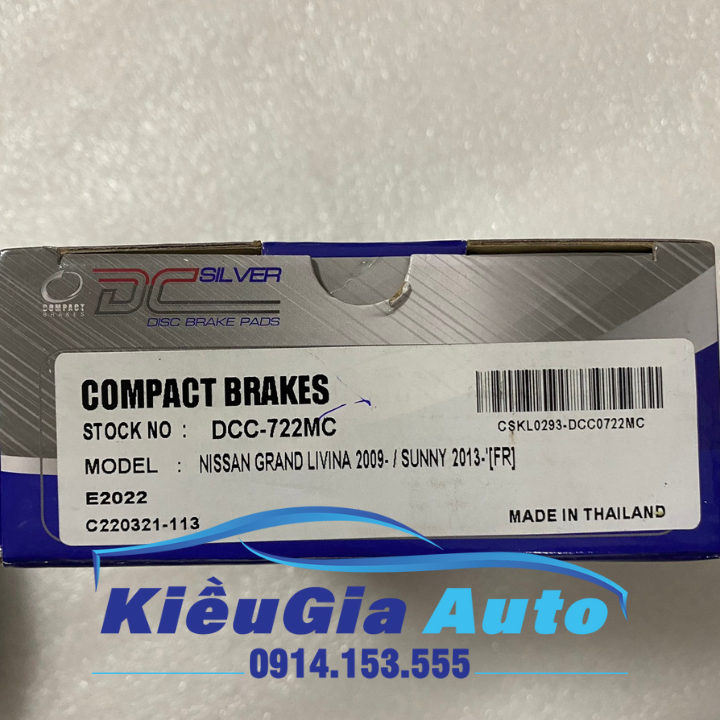 Má phanh (bố thắng) trước Nissan Sunny 2013-2021