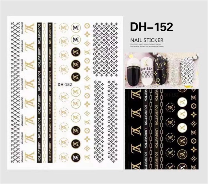 Stickers dán móng thương hiệu LV DH-152
