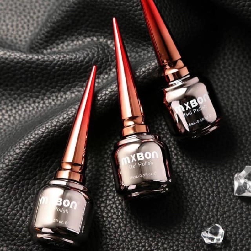 Set sơn gel mxbon 6 màu tone đỏ làm nail