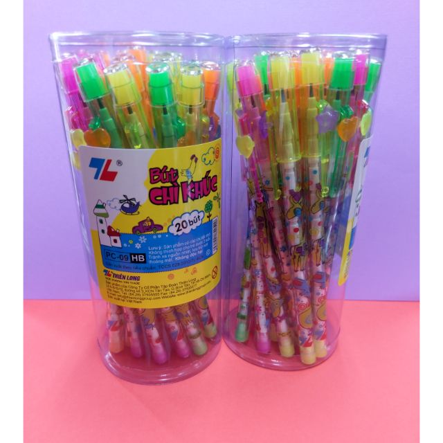 Combo 20 Bút chì khúc Thiên Long PC-09 - Bút chì đốt cho bé
