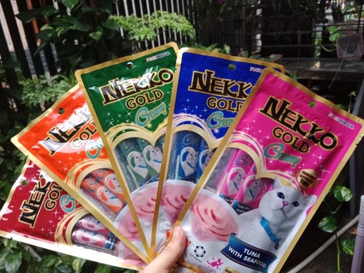 Súp Thưởng Cho Mèo Nekko Gold Creamy (4 Thanh) - [Nông Trại Thú Cưng]