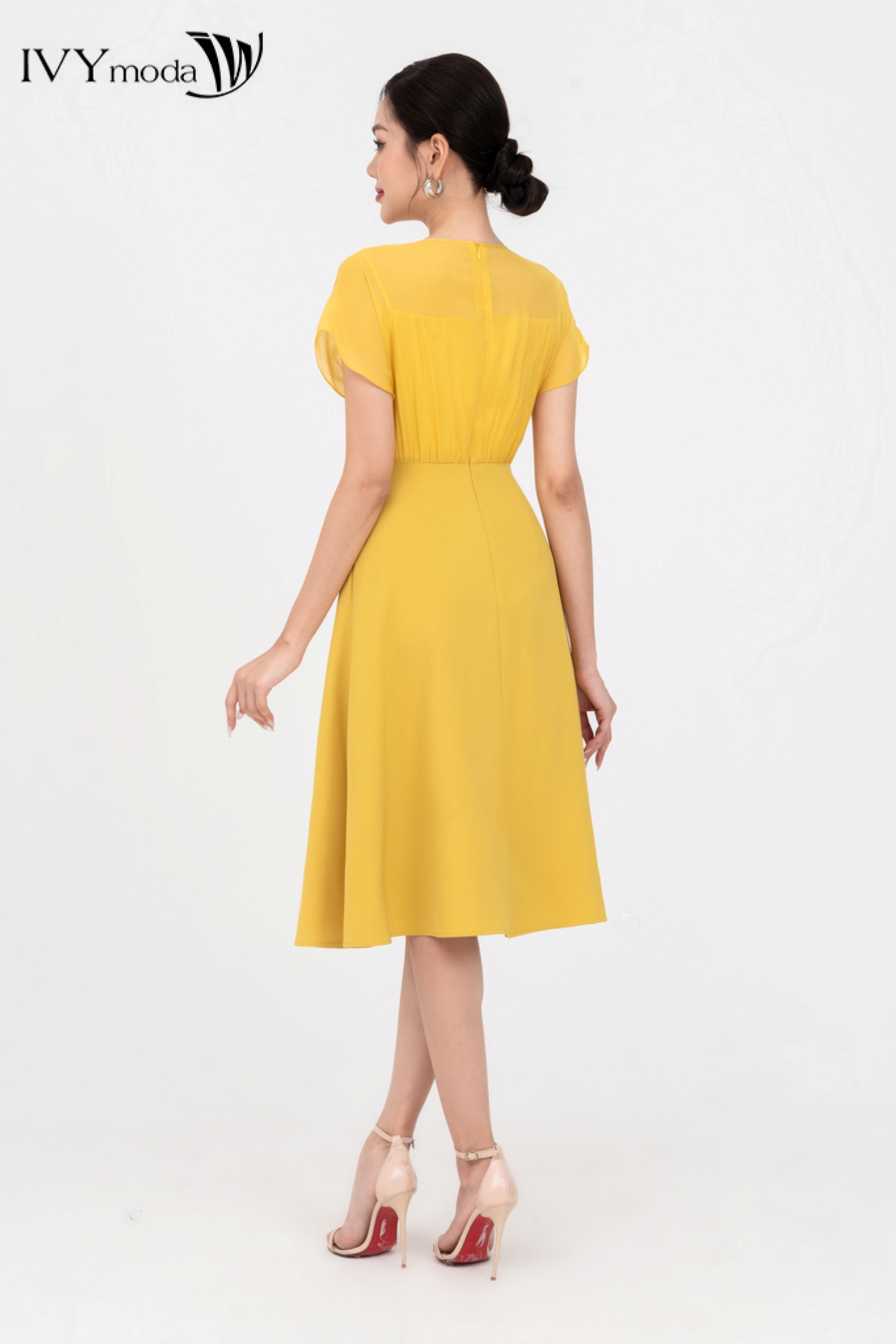 Đầm 2 lớp dáng xòe IVY moda MS 48M8285
