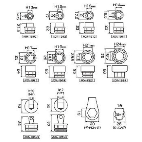 [HCM]Bộ vặn ốc đa năng No.AOA-19S2 Anex