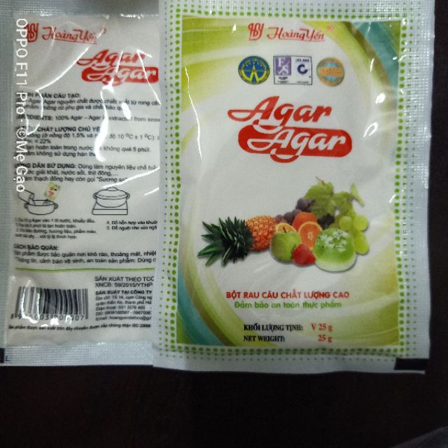 Thạch Giòn Agar Hoàng Yến