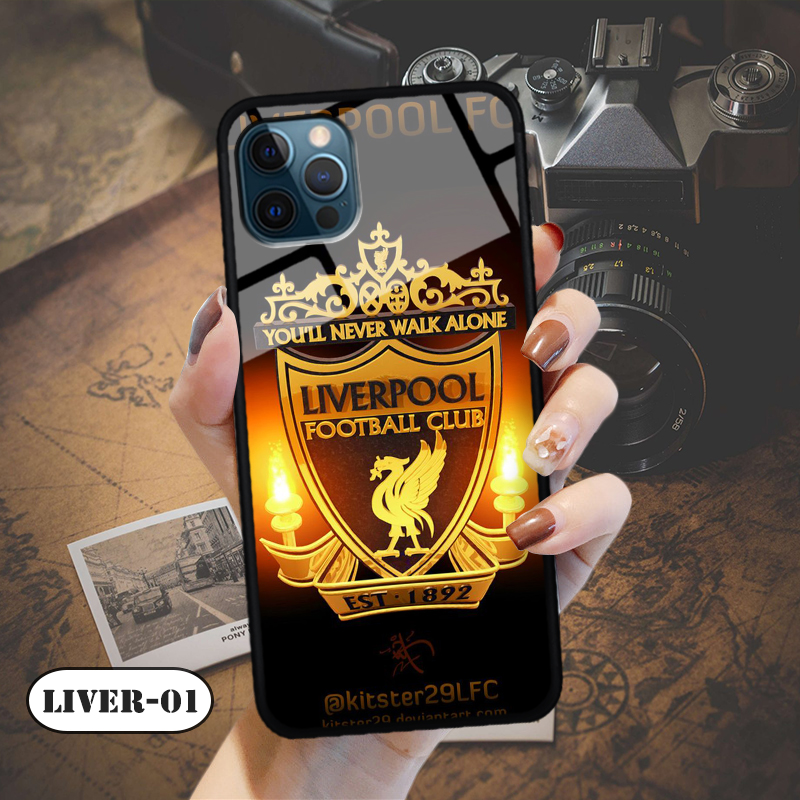 Ốp kính 3D IPHONE 12 Pro - in biểu tượng đội bóng