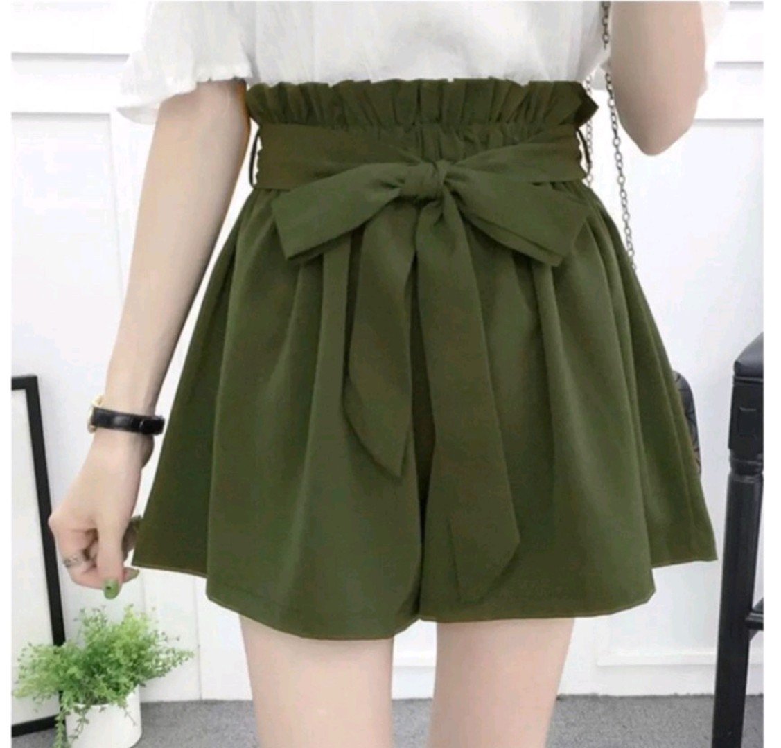 Quần cột nơ ống rộng ( quần kate)