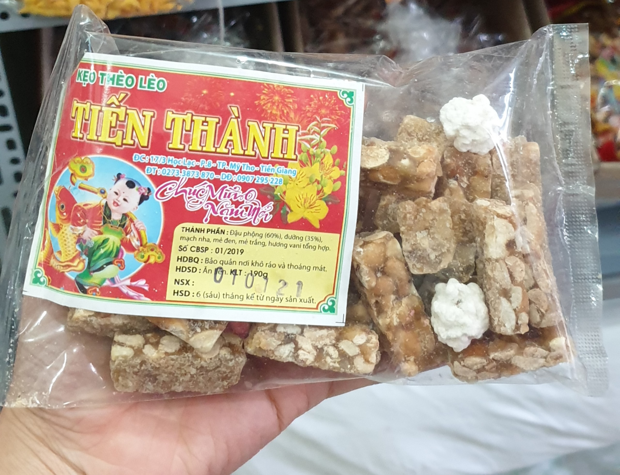 Kẹo Thèo lèo thập cẩm túi 190g