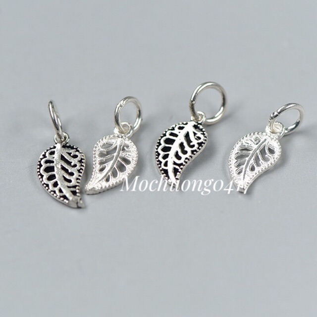[S925] Charm bạc lá đơn - MH254