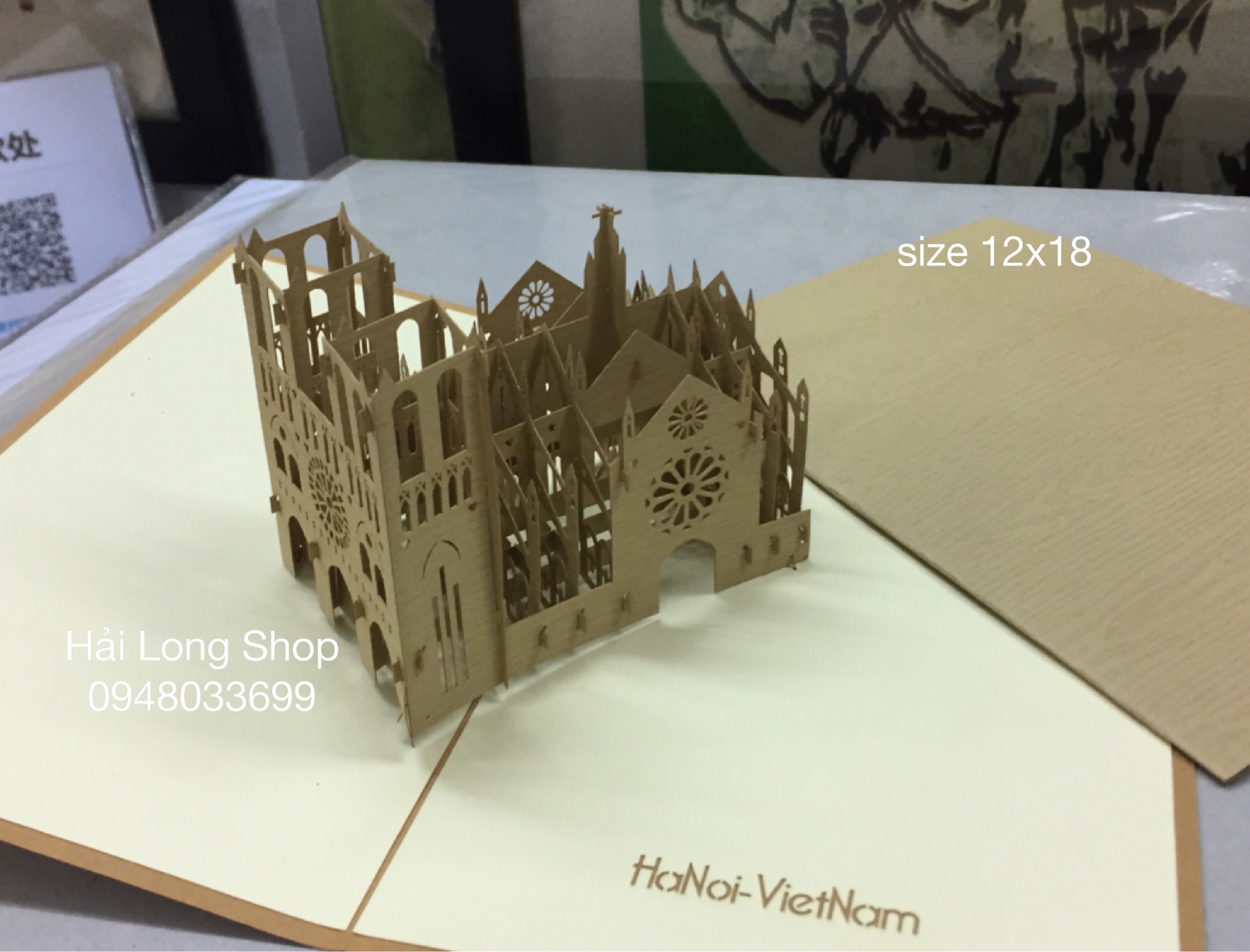 Nhà Thờ Lớn  ( Hà Nội ) - Church - VN - Thiệp 3D