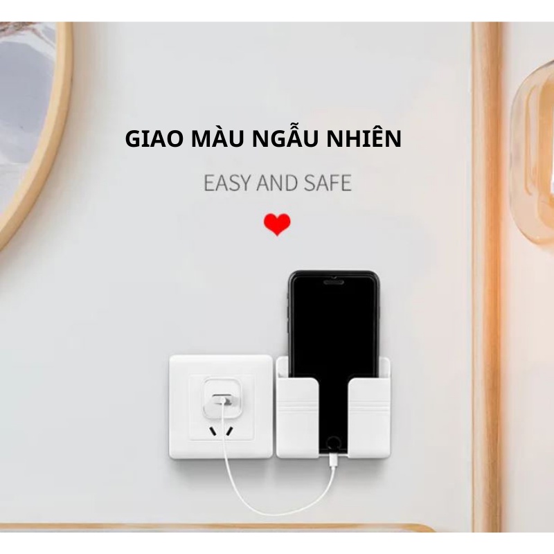 Ống Đựng Điều Khiển Điều Hòa, Tivi, Điện Thoại Dán Tường Đa Năng In Hình 3D