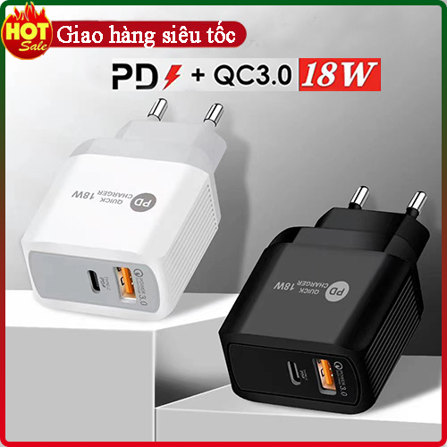 Củ sạc nhanh 18W cổng USB 3.0 tiện lợi