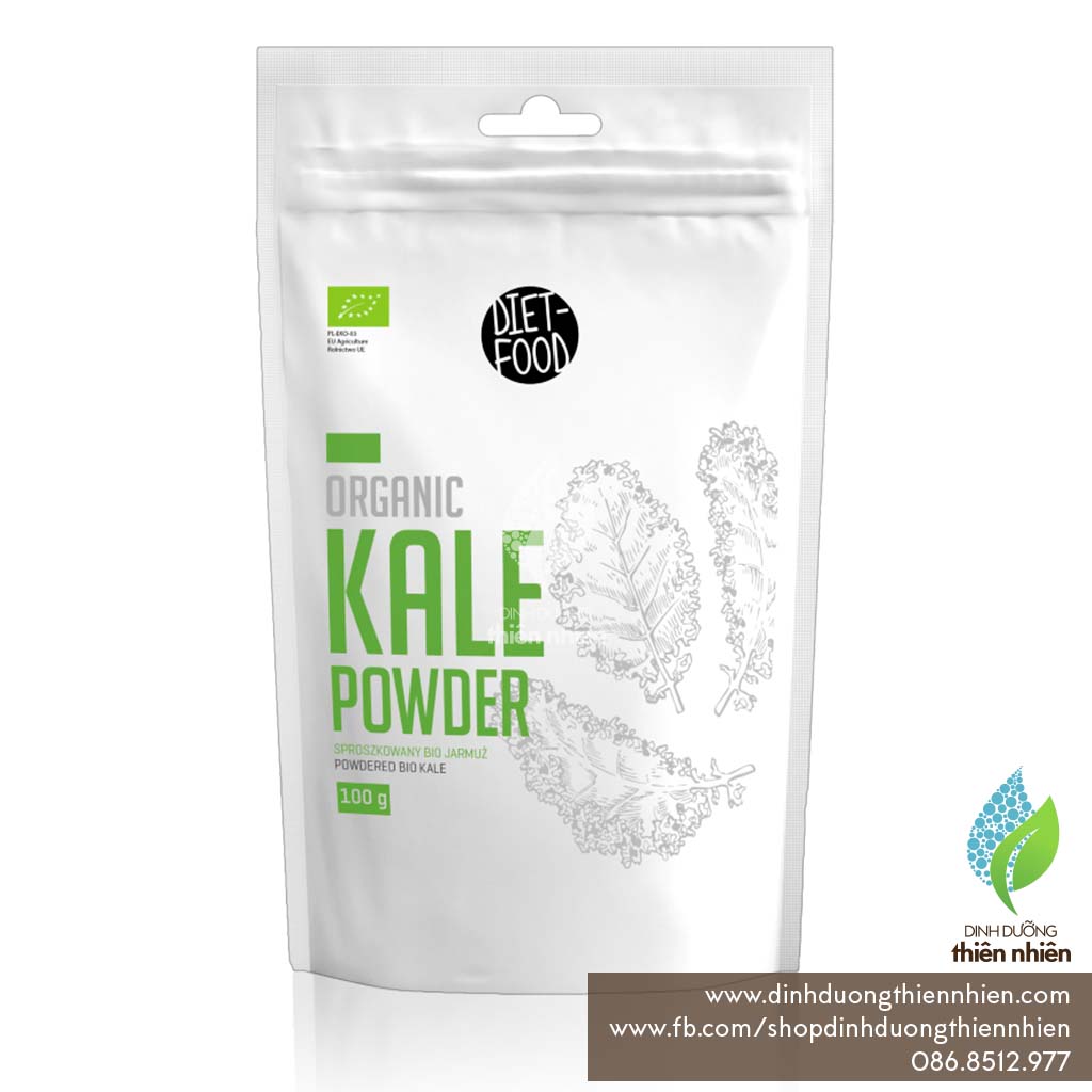 Bột cải xoăn hữu cơ amazing grass organic kale powder 150g & diet food kale powder 100g