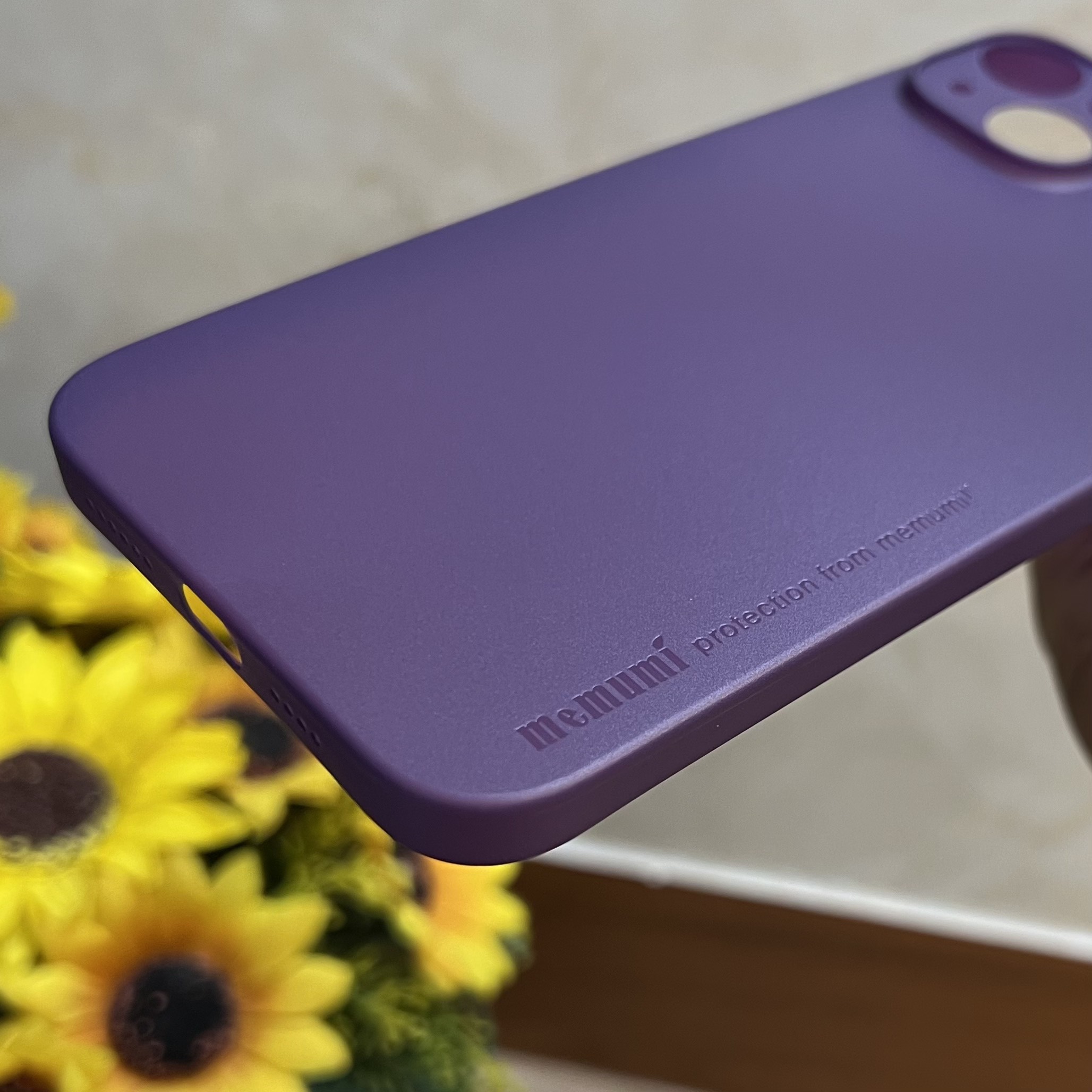 Ốp lưng iPhone 14 Plus Memumi siêu mỏng màu tím