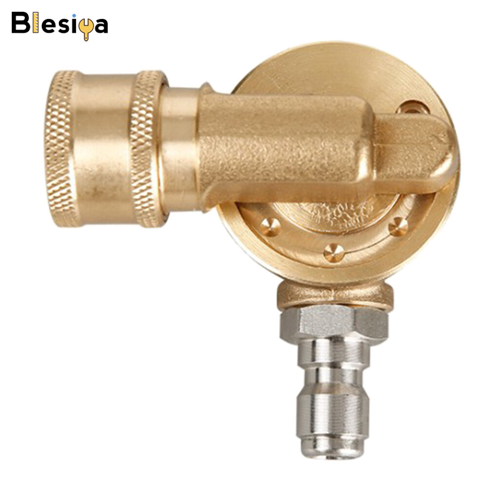 Blesiya 5000psi Quick Connecting Pivoting Coupler For Pressure Washers Nozzles