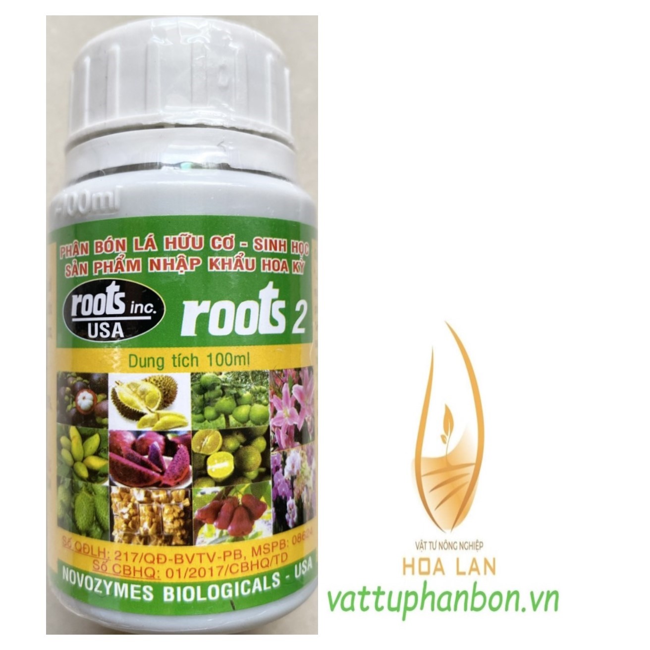 Roots 2 phân bón lá hữu cơ & sinh học - #494a# 100ml