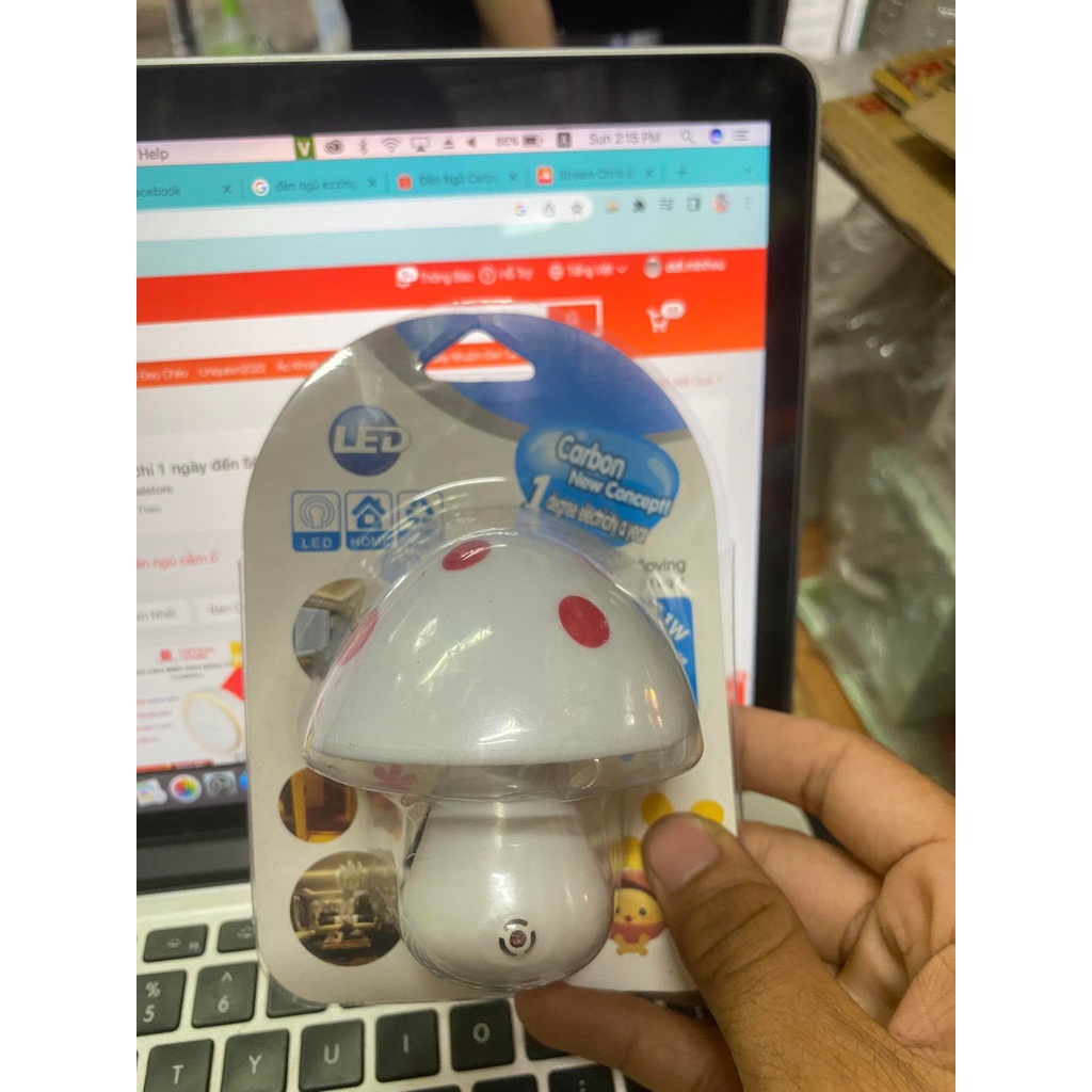 Đèn ngủ Led Carbon