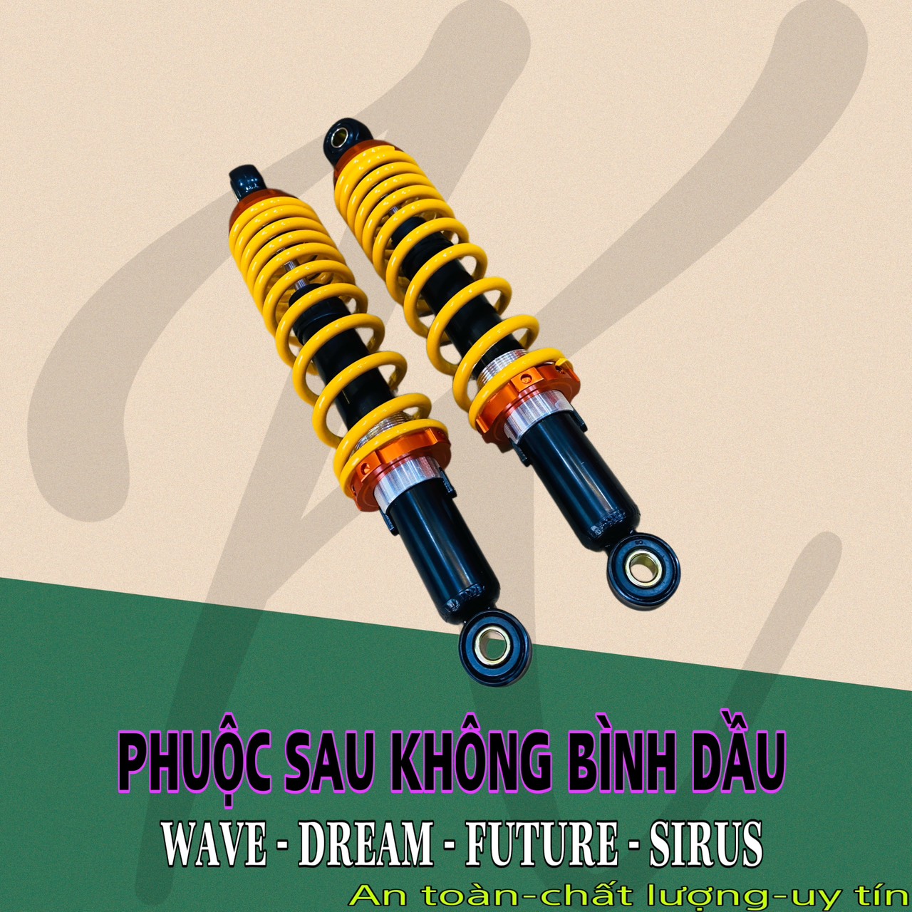Phuộc sau dành cho xe wave , dream , future , sirus , taurus