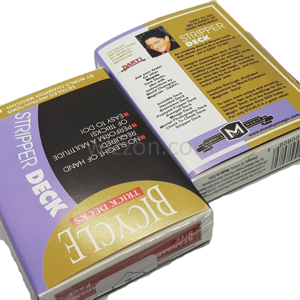 Gimmick USA : Stripper Deck Bicycle by US Playing Card - Trick