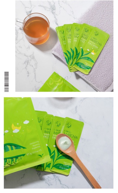 ( LẺ 1 GÓI ) MẶT NẠ NGỦ MATCHA SAKURA LAIKOU