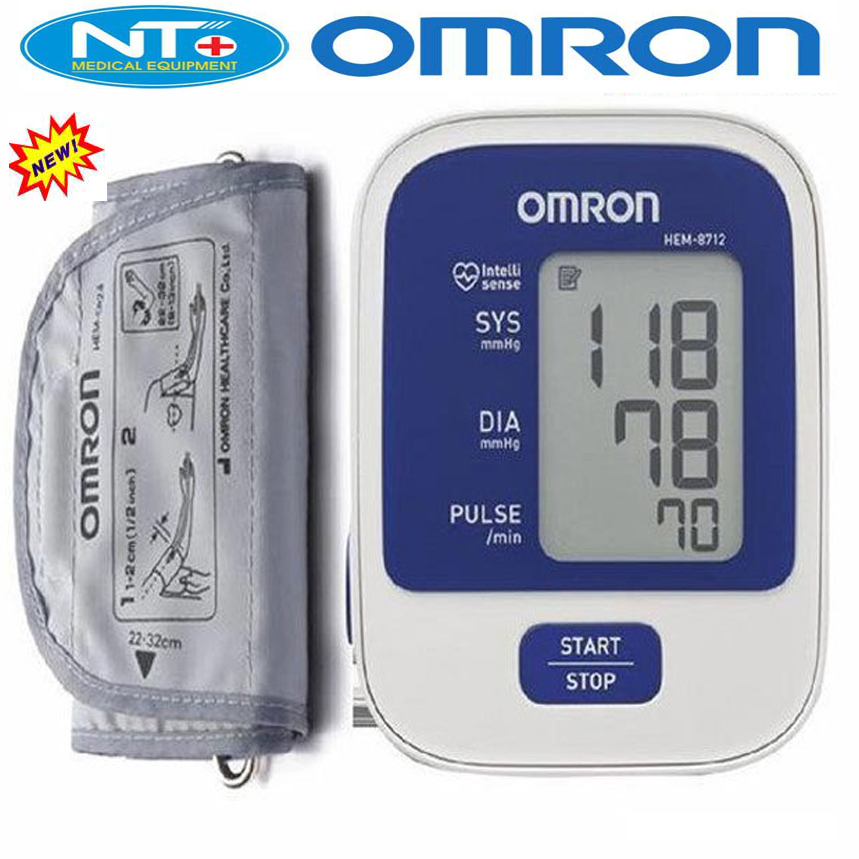 [HCM]Máy đo huyết áp bắp tay Omron HEM-8712 Máy đo huyết áp điện tử bắp tay Nhật bản Omron HEM-8712 - Dụng cụ đo huyết áp nhịp tim cho kết quả nhanh chóng chính xác bảo vệ sức khỏe