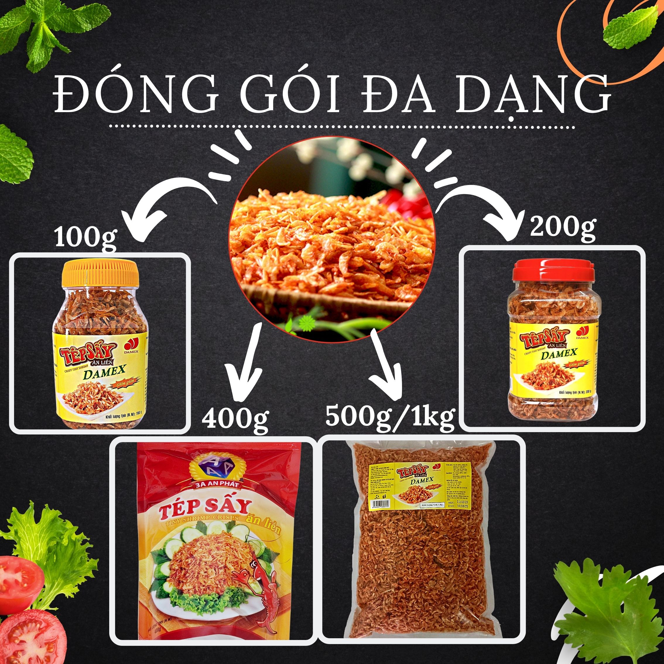 Tiny shrimp crisps 400g