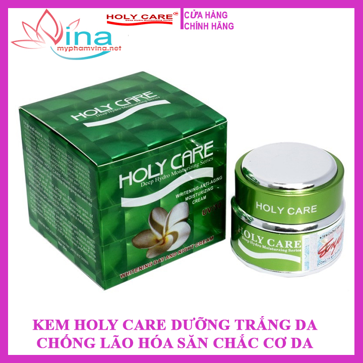 Kem dưỡng trắng da - kem chống lão hóa săn chắc cơ da holy care 20gr