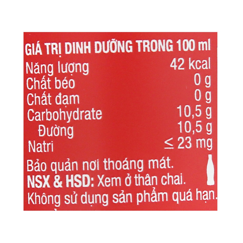 [TI MART] Lốc 6 chai nước ngọt Coca Cola 390ml