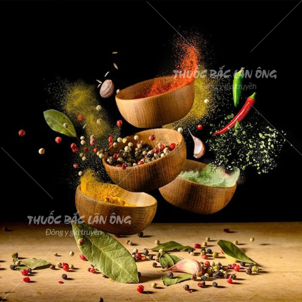 Set 10 loại bột gia vị nấu ăn (gia vị nhà bếp, tẩm ướp, tạo hương vị, hương thom cho món ăn)