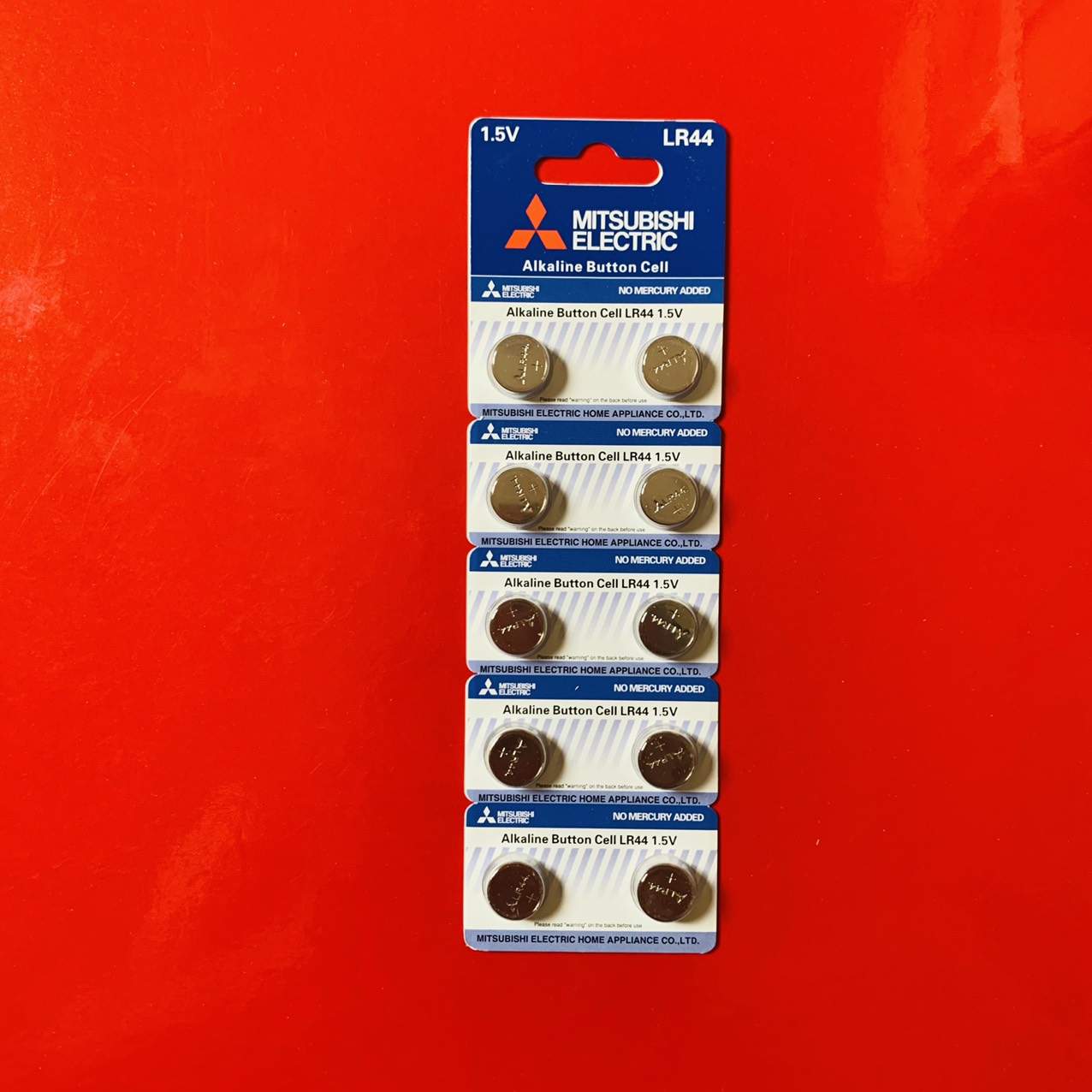Pin LR44 AG13 Mitsubishi thay máy tính Casio vỉ 10 viên