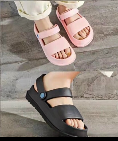 Dép sandal nữ quai đúc êm nhẹ đế tràn viền cao 4cm tiện dụng