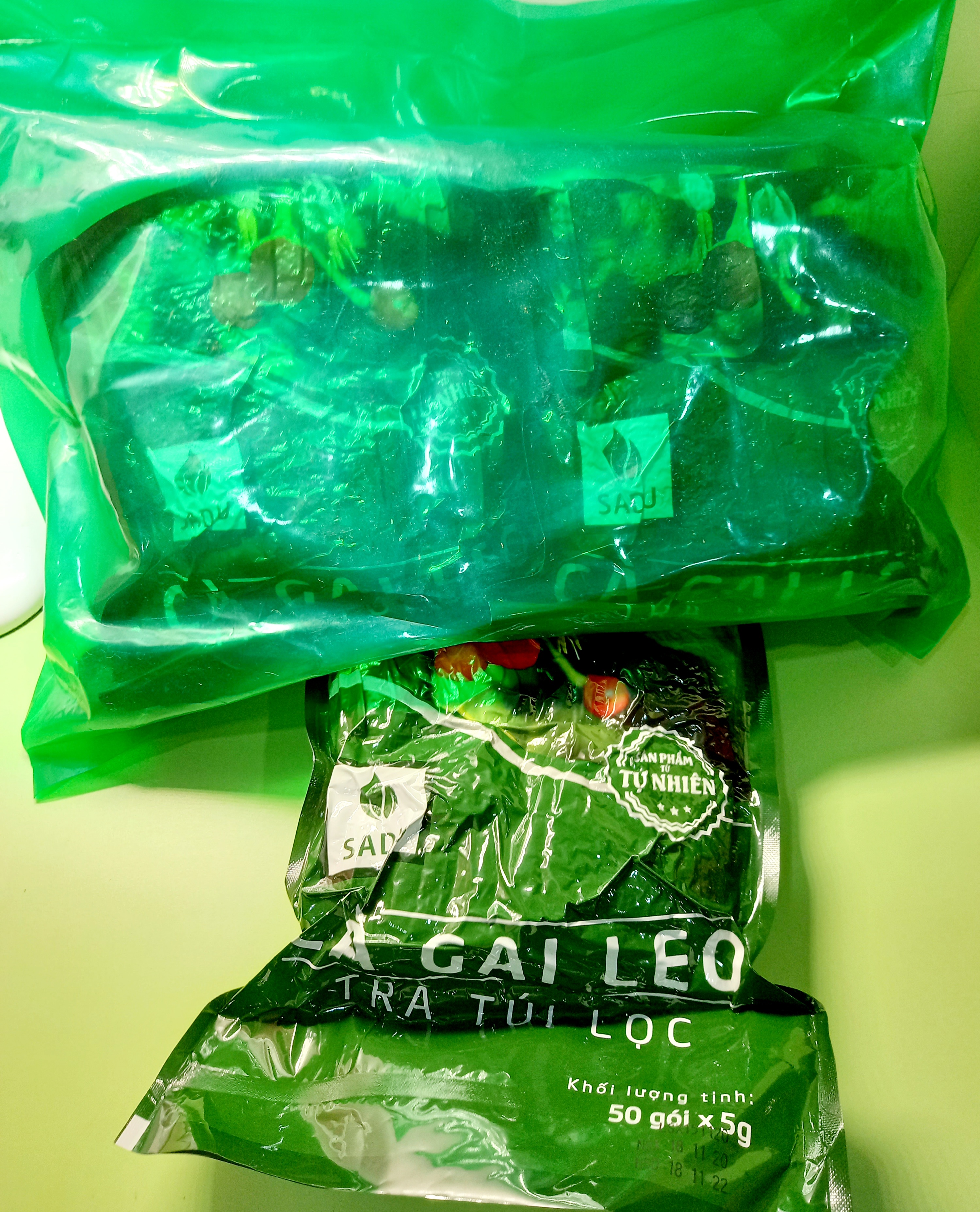 [HCM]Trà Cà Gai Leo SADU (1 KG) 200 Túi lọc (mát gan giải độc)