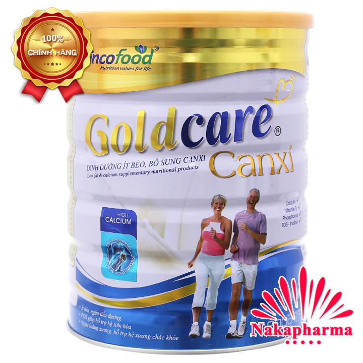 ✅ Sữa bột Goldcare Canxi 900g - Ít béo, bổ sung Canxi cho người lớn, ngừa loãng xương, tiểu đường