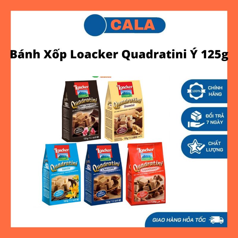 (6 Vị) Bánh Xốp Loacker Ý 125g