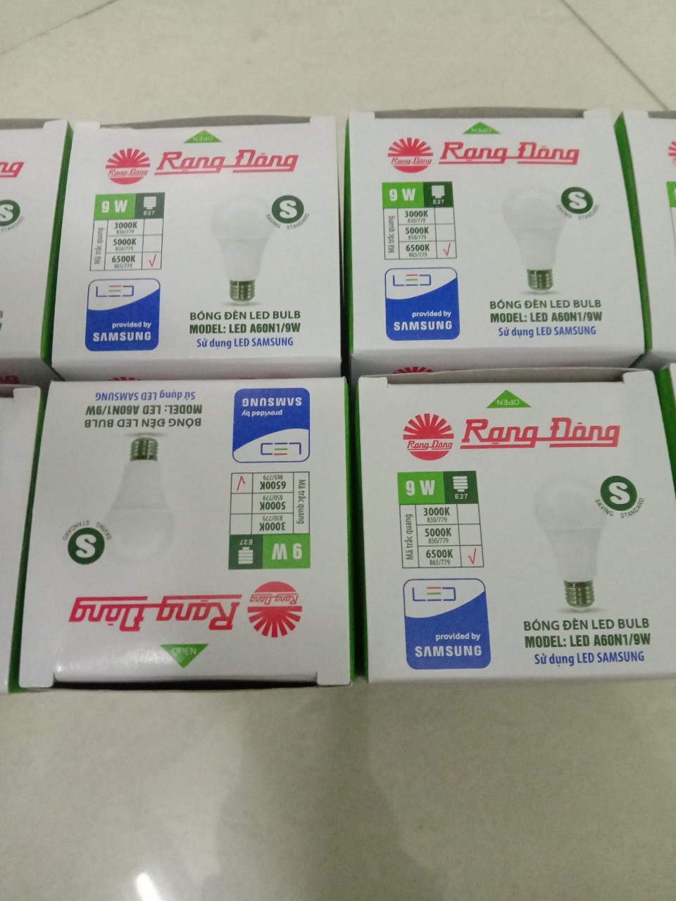 BÓNG LED BULB 9W RẠNG ĐÔNG