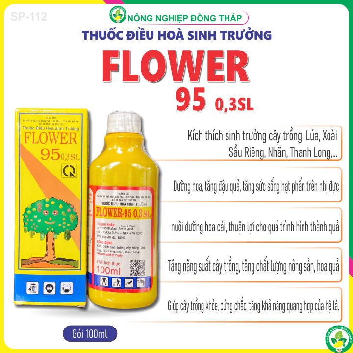 [COMBO 2 CHAI] Điều Hòa Sinh Trưởng FLOWER 95 0,3SL (chai 100ml)