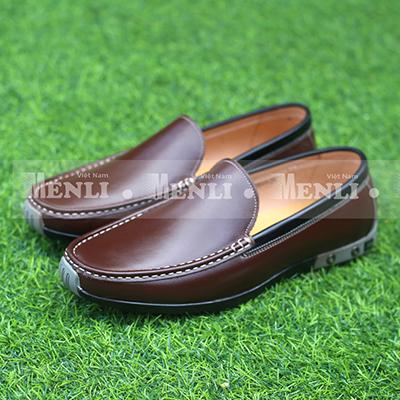 [DA BÒ] Giày lười giày mọi nam da thật MENLI GLLZ128