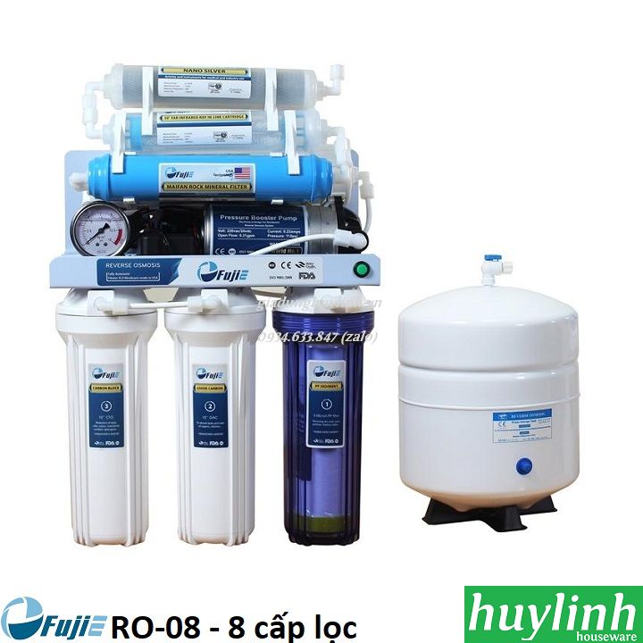 Máy lọc nước ro fujie ro-08 - 8 cấp lọc - không tủ