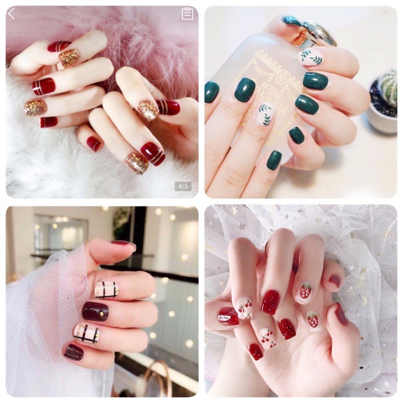 Móng tay giả - nail giả 24 móng (kèm keo) giá rẻ