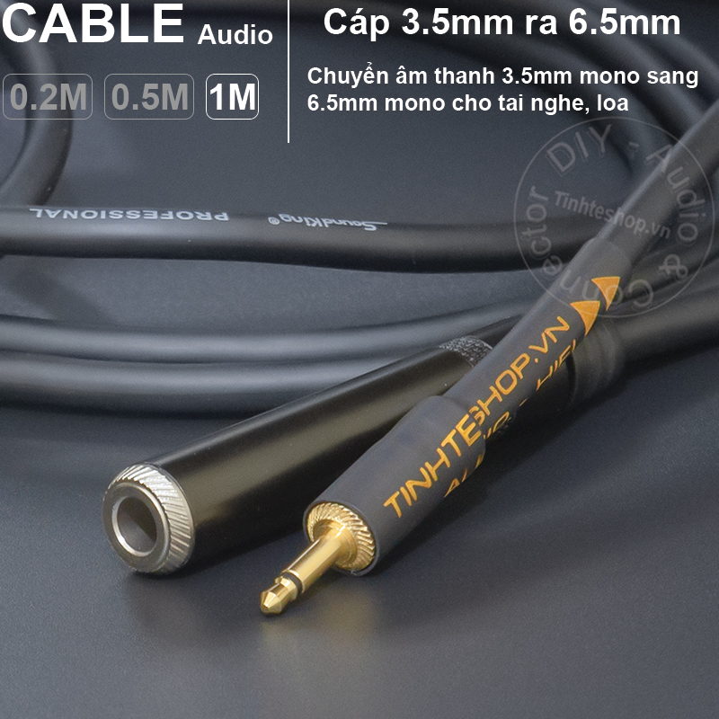 3.5mm to 6.5mm mono audio cable female for Microphone Pull Speaker Mini Amplifier