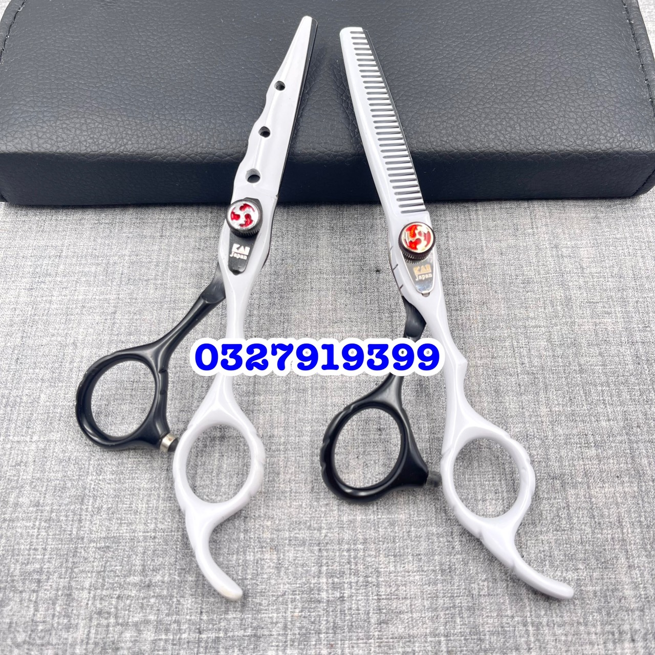 Kéo cắt tỉa tóc Nhật KAI 6.0 ( đen trắng )