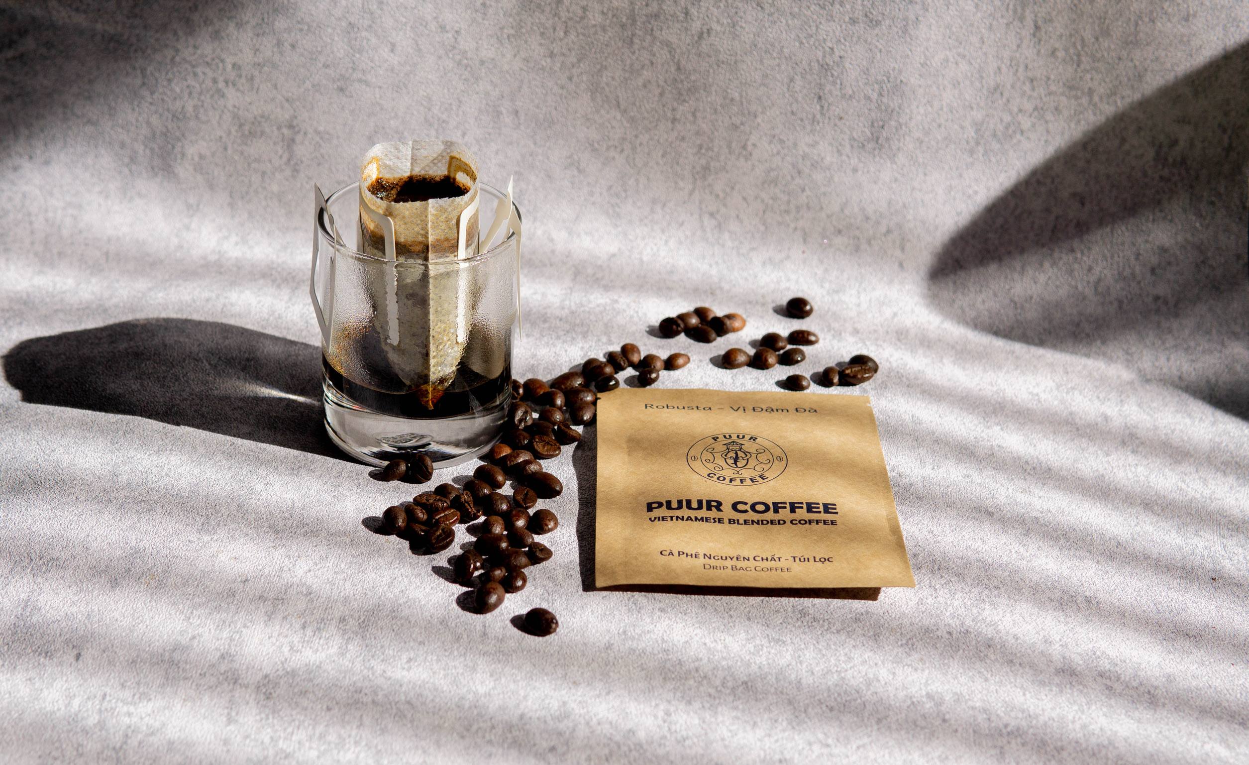 Cà Phê Phin Giấy/Cà Phê Túi Lọc Giấy Puur Coffee