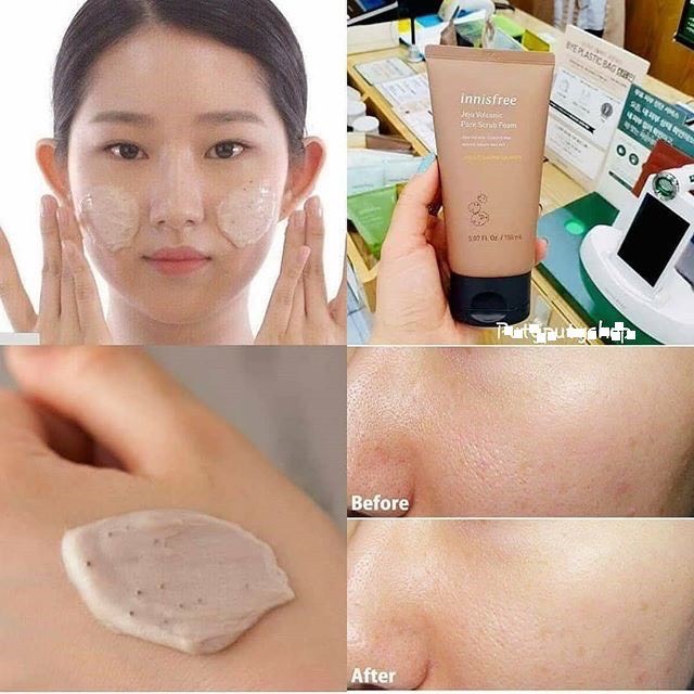 Sữa Rửa Mặt Innisfree Tro Núi Lửa Se Khít Lỗ Chân Lông