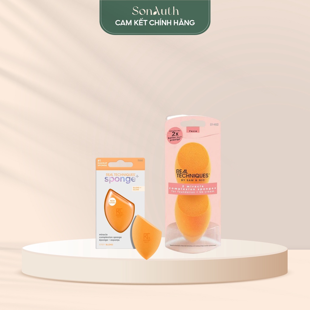 Bông tán nền Real Techniques Miracle Complexion Sponge