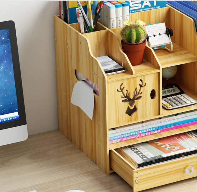 Kệ sách gỗ đa năng ĐỂ BÀN tiện ích - gỗ MDF