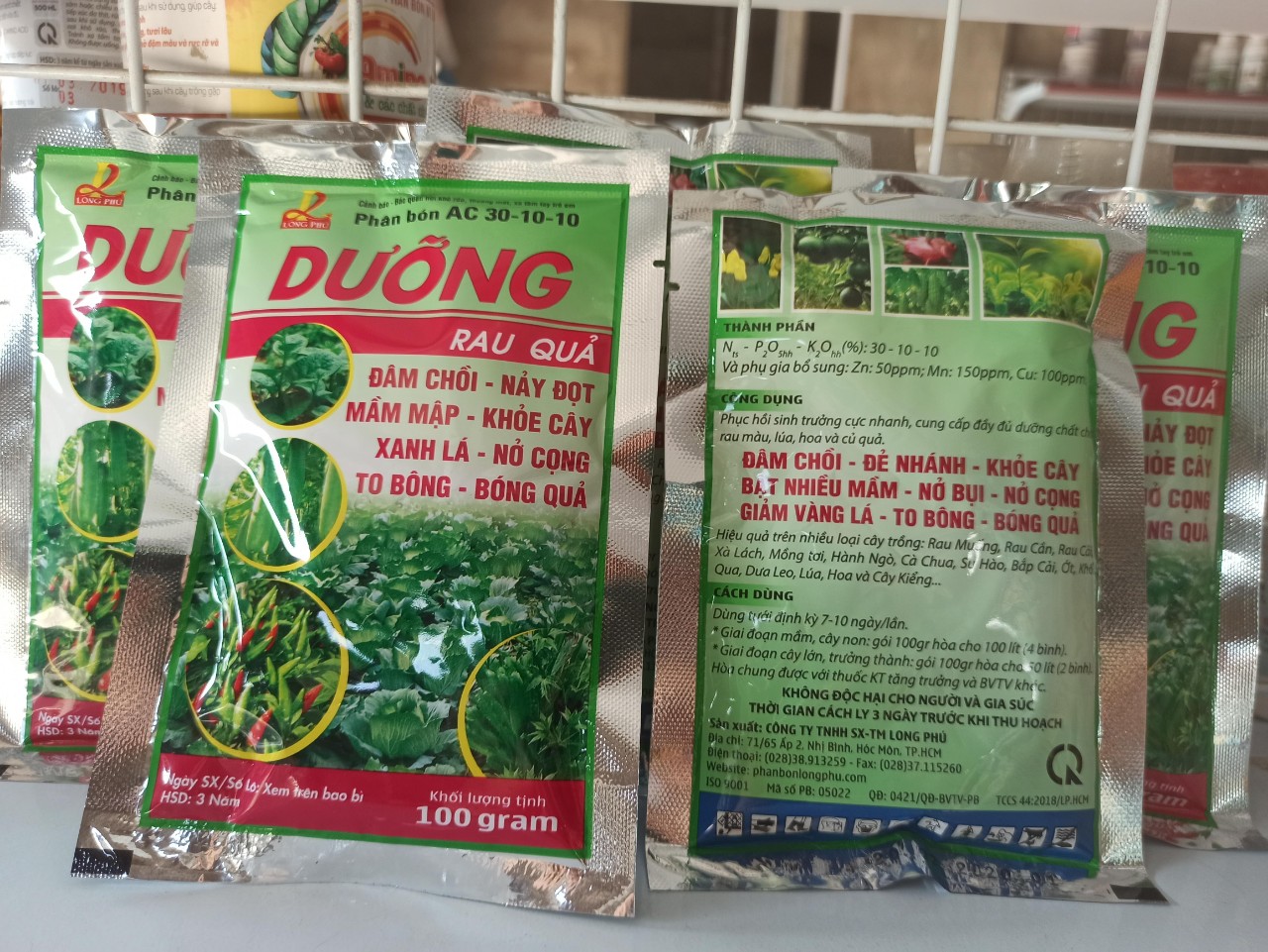 PHÂN BÓN AC 30-10-10 - DƯỠNG - Gói 100g
