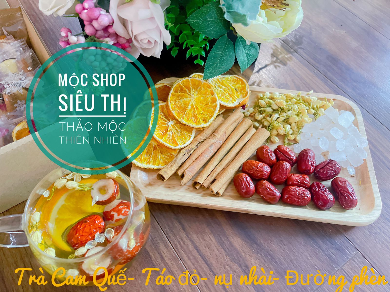 Trà Cam Quế Táo Hoa Hồng( Hộp 30 gói)