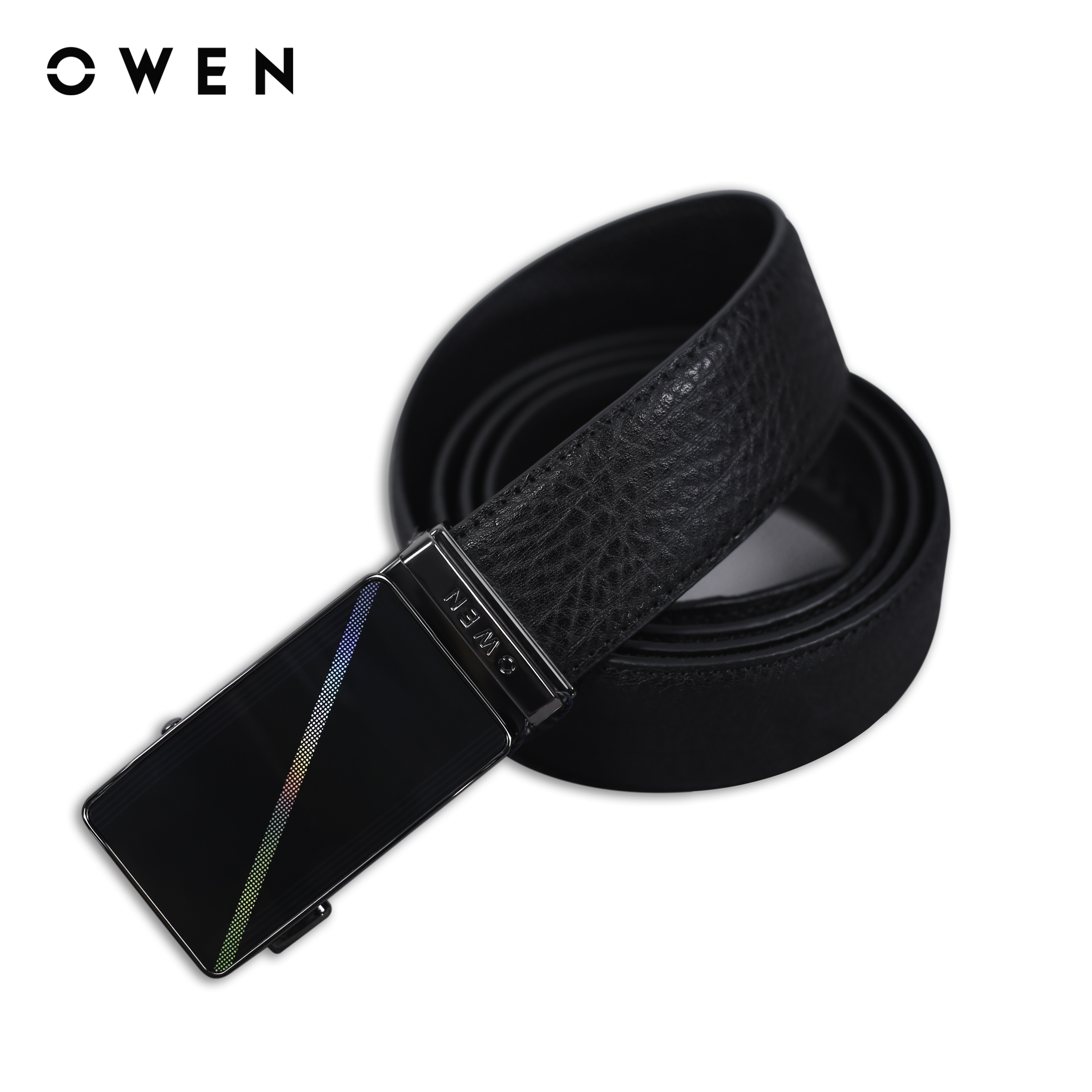 OWEN - Dây lưng  BELT233274 màu Đen chất liệu da thật